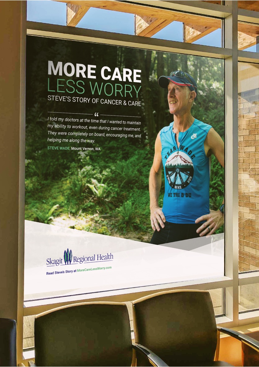 Skagit Regional Health - Oncology - Window Cling - Steve