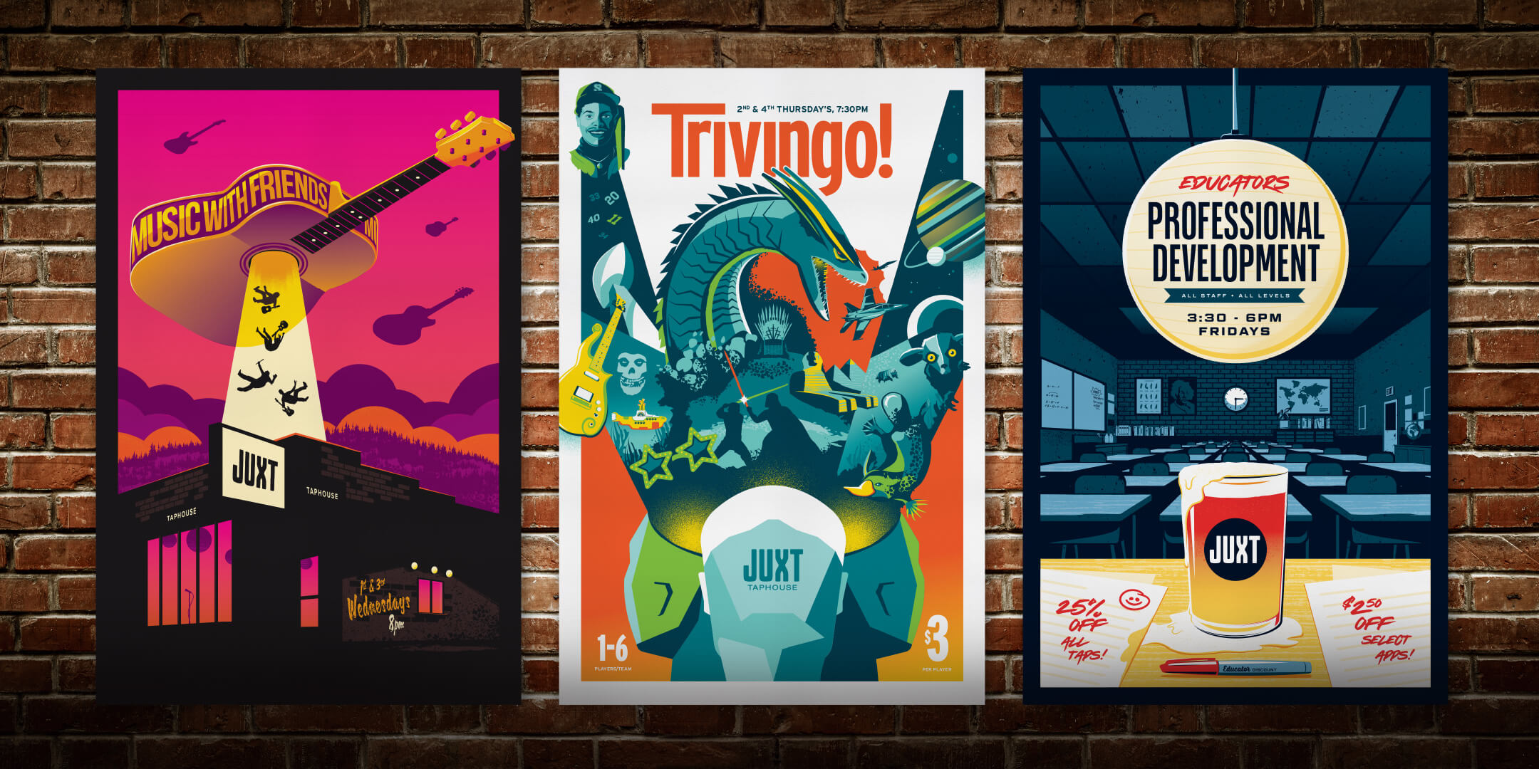 Juxt Taphouse Posters