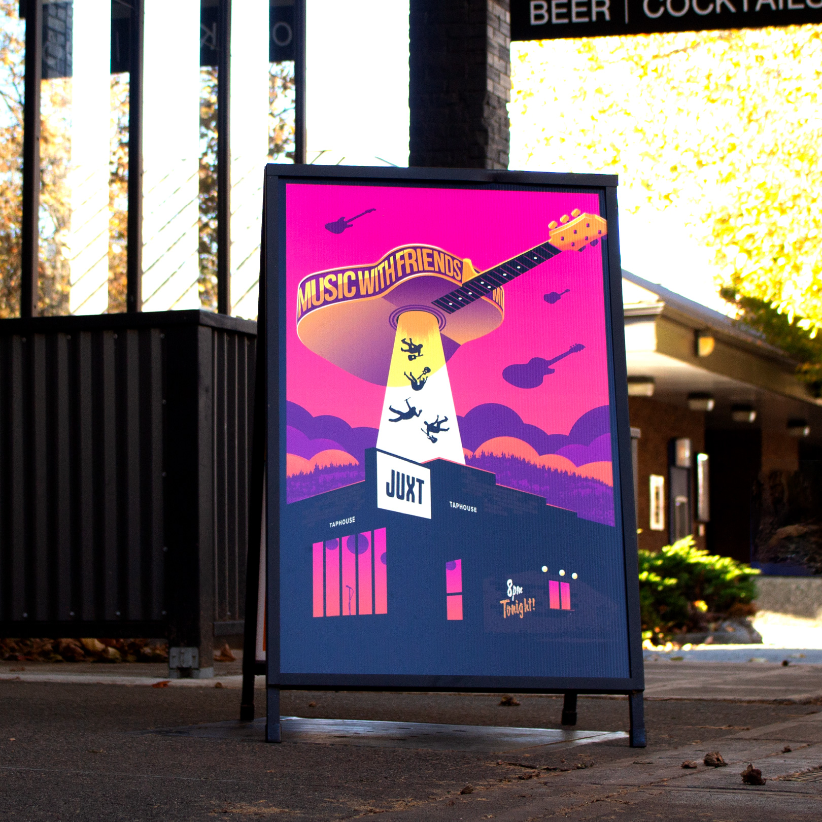 Juxt Taphouse Event Posters - Music with Friends